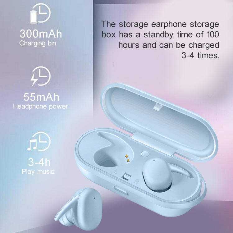 Écouteurs sans fil Bluetooth 5.0 étanches IPX DT-7 avec boîtier de charge magnétique 300 mAh, prise en charge des appels, DT-7